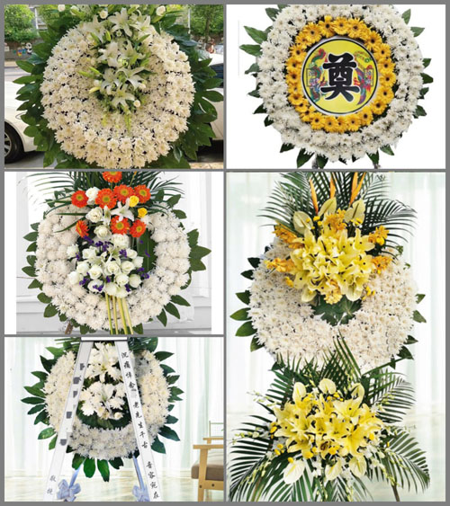 山东青岛莱西市姜山镇全家屯一村花圈速递